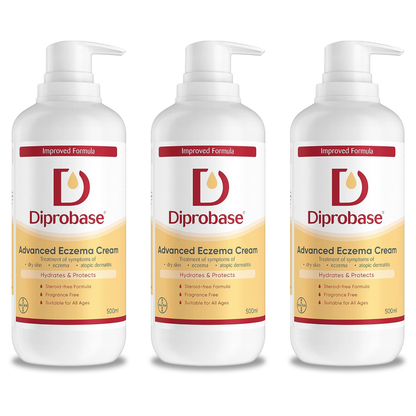 Diprobase Advanced Eczema Cream 500ml (Pack of 3)