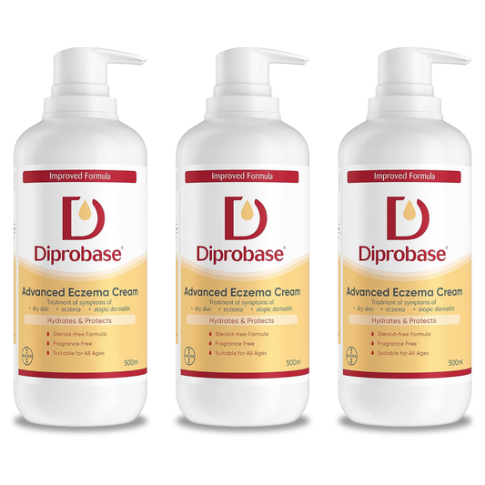 Diprobase Advanced Eczema Cream 500ml (Pack of 3)