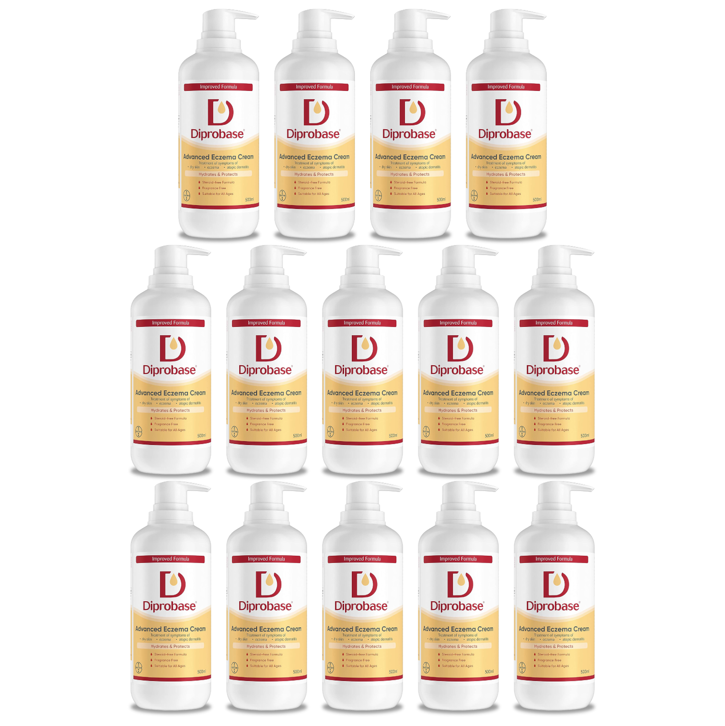 Diprobase Advanced Eczema Cream 500ml (Pack of 14)