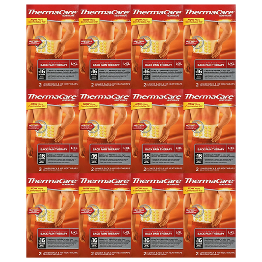 ThermaCare Lower Back & Hip Pack of 12 (24 Heat Wraps)